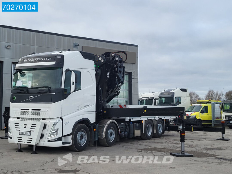 Nový Nákladní automobil valníkový/ Plošinový, Auto s hydraulickou rukou Volvo FH 460 8X2 Effer 1000 9S + 6S Kran + Fly-Jib Liftachse VEB+ Euro 6: obrázek 11