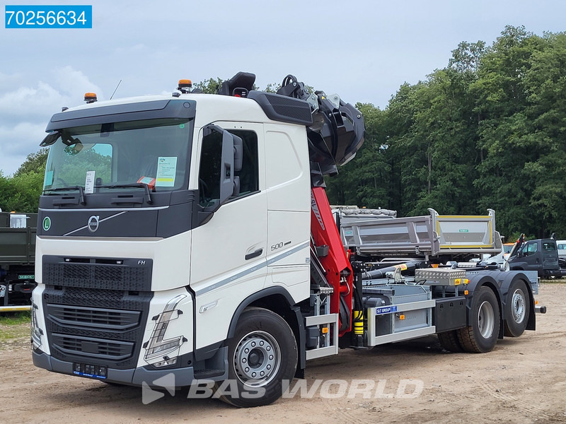 Nový Hákový nosič kontejnerů, Auto s hydraulickou rukou Volvo FH 500 6X2 PENZ 15Z9.50E Crane Hyva 20T HOOK Euro 6: obrázek 13