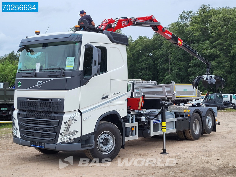 Nový Hákový nosič kontejnerů, Auto s hydraulickou rukou Volvo FH 500 6X2 PENZ 15Z9.50E Crane Hyva 20T HOOK Euro 6: obrázek 6