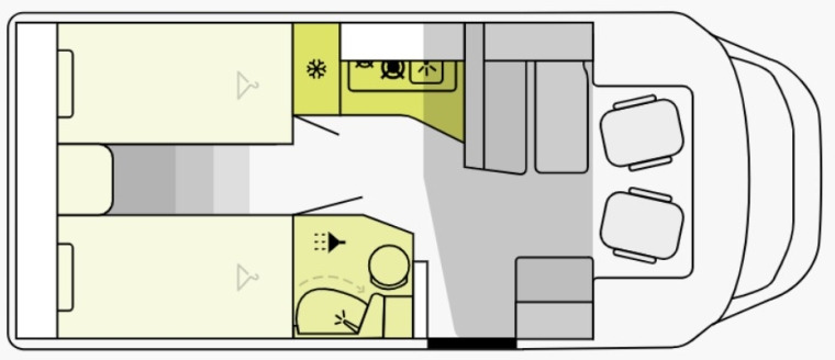 Etrusco T 6.9 SB - Polointegrovaný obytný vůz: obrázek 1 Etrusco T 6.9 SB - Polointegrovaný obytný vůz: obrázek 1