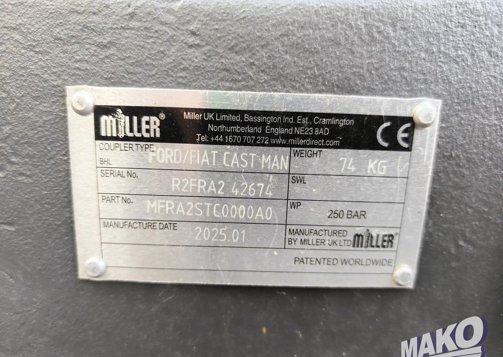 Nový Příslušenství pro Stavební technika NOWE Szybkozłącze mechaniczne Miller fi 45: obrázek 7