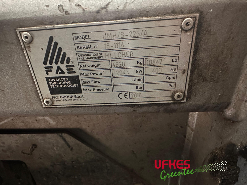 FAE UMH/S-225/A mulcher - Lesní technika: obrázek 4 FAE UMH/S-225/A mulcher - Lesní technika: obrázek 4