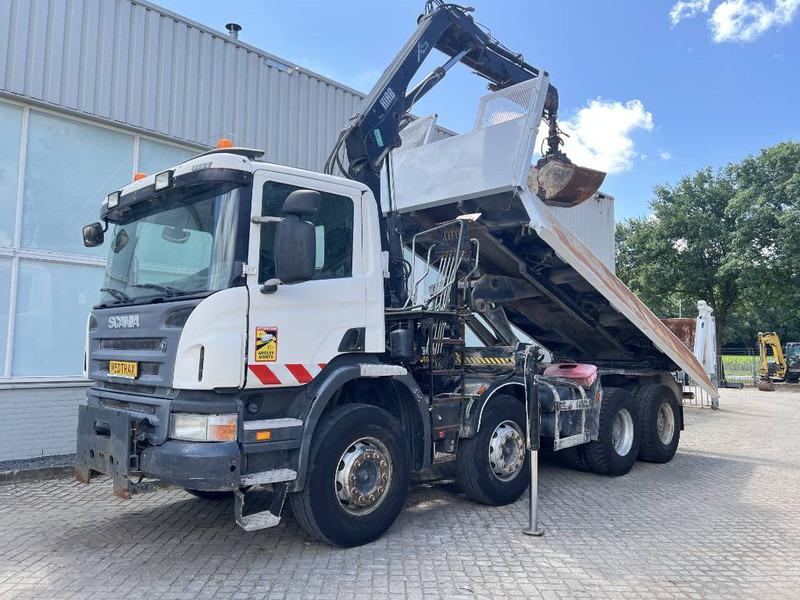 Scania P 400 8X4 KIPPER 2010 + HIAB Crane EURO 5 - Sklápěč, Auto s hydraulickou rukou: obrázek 1 Scania P 400 8X4 KIPPER 2010 + HIAB Crane EURO 5 - Sklápěč, Auto s hydraulickou rukou: obrázek 1
