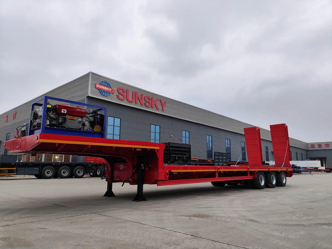 SUNSKY 30Ton lowbed trailer - Podvalníkový návěs: obrázek 4 SUNSKY 30Ton lowbed trailer - Podvalníkový návěs: obrázek 4