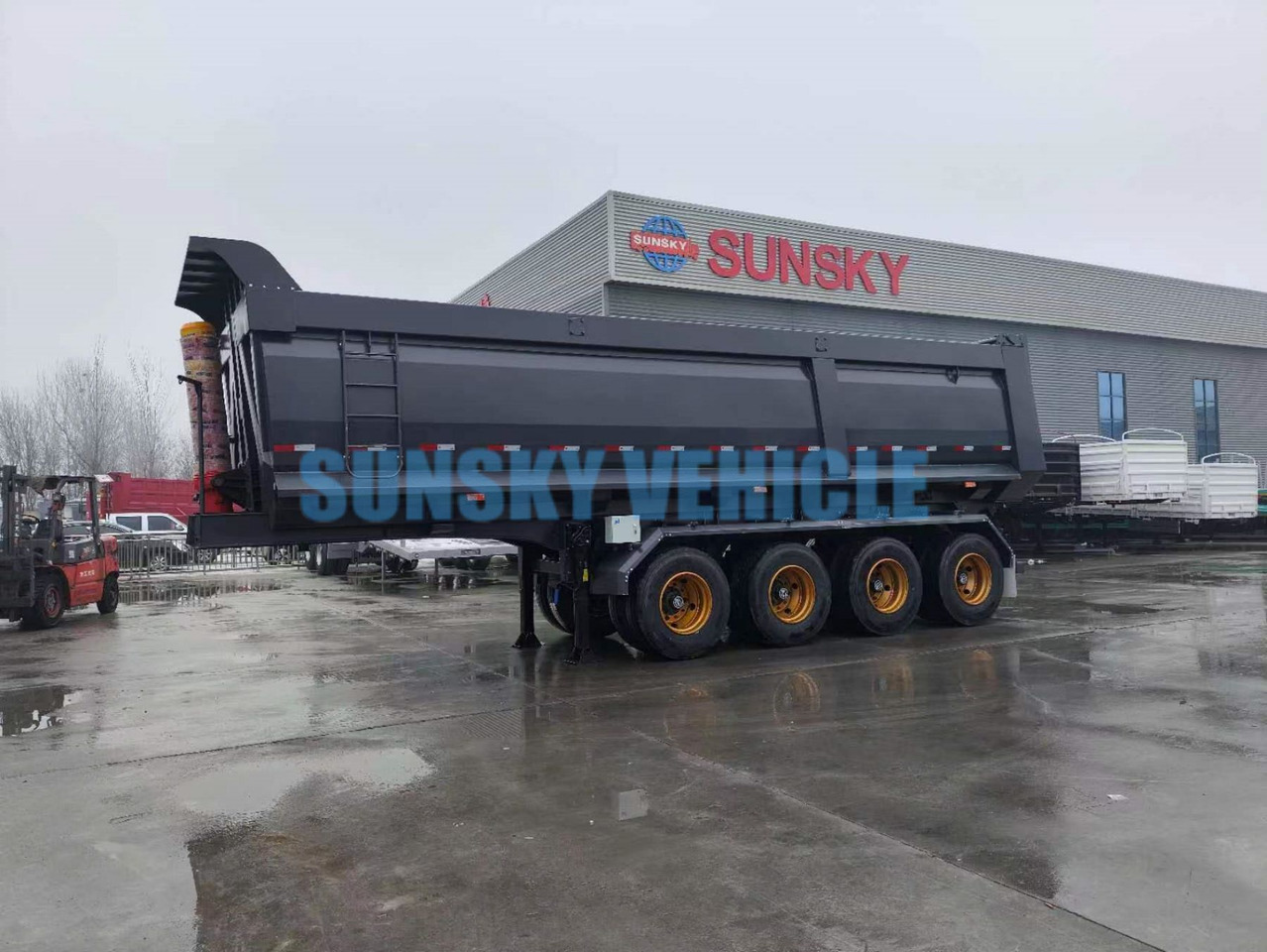 SUNSKY 4-Axle Dump Semi-trailer - Sklápěcí návěs: obrázek 1 SUNSKY 4-Axle Dump Semi-trailer - Sklápěcí návěs: obrázek 1
