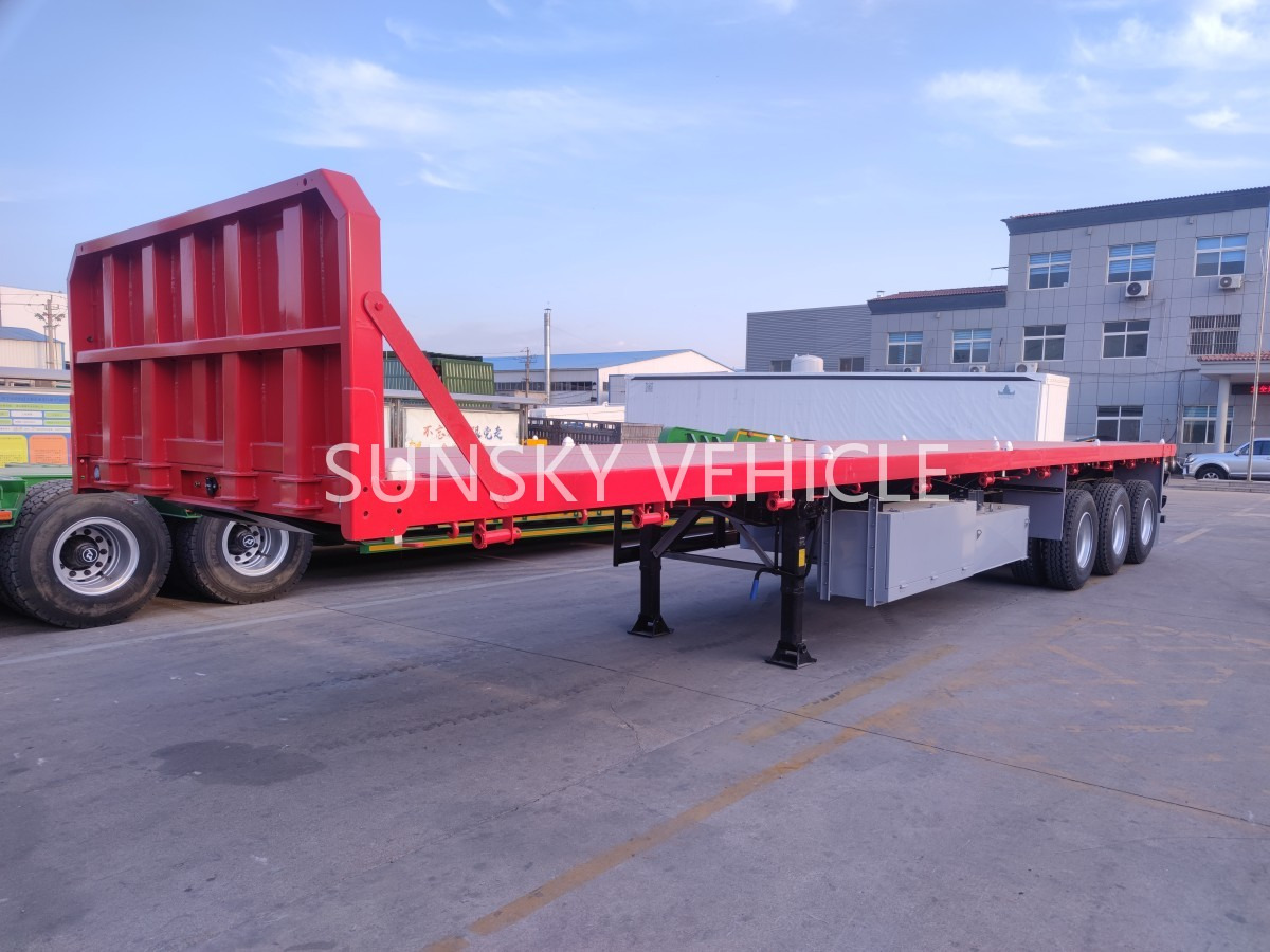 SUNSKY Flatbed Trailer with henred type axles and suspension - Návěs valník/ Plato: obrázek 1 SUNSKY Flatbed Trailer with henred type axles and suspension - Návěs valník/ Plato: obrázek 1