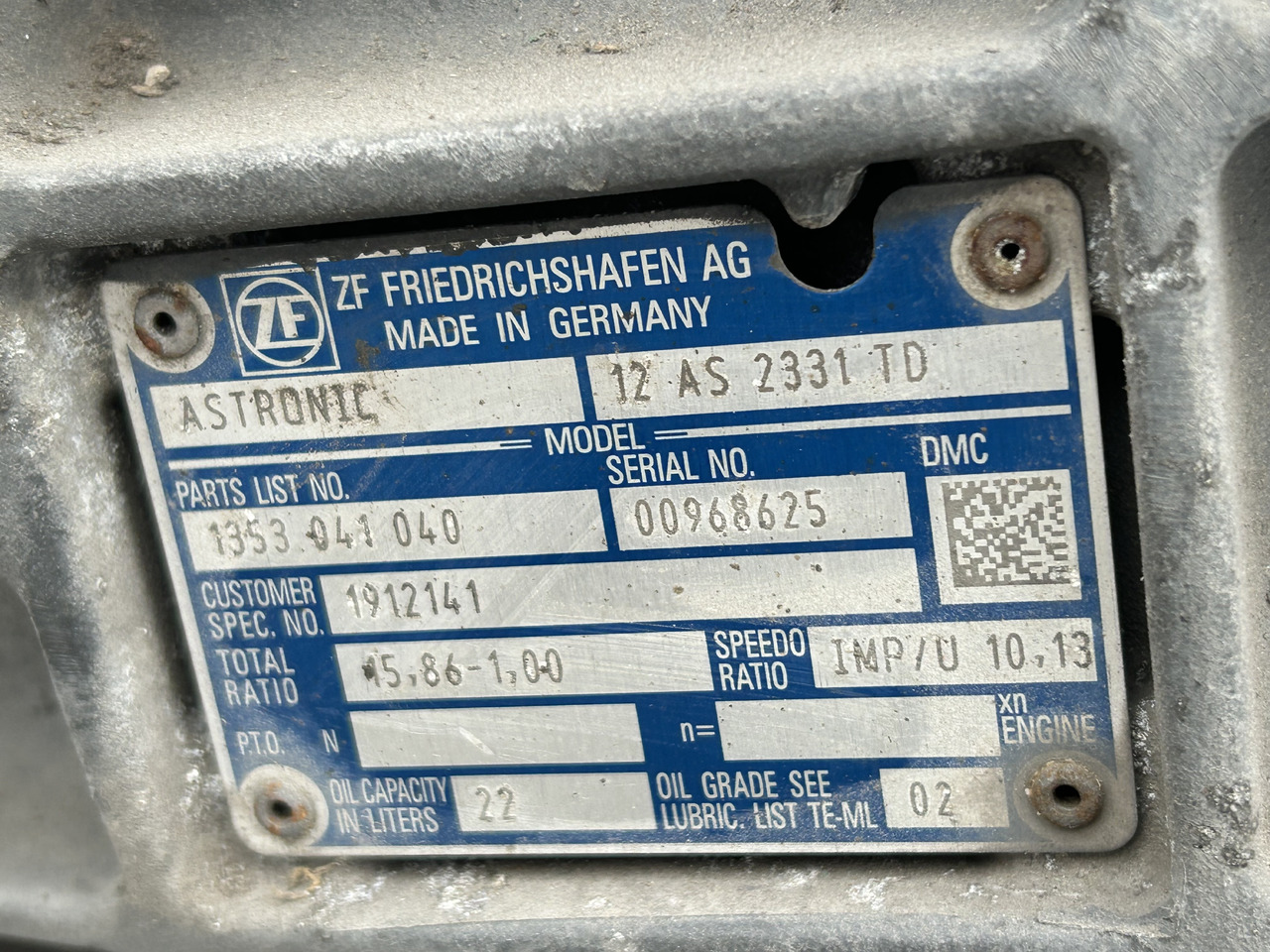 DAF 12AS 2331 TD   DAF XF 106 - Převodovka pro Nákladní auto: obrázek 5 DAF 12AS 2331 TD   DAF XF 106 - Převodovka pro Nákladní auto: obrázek 5