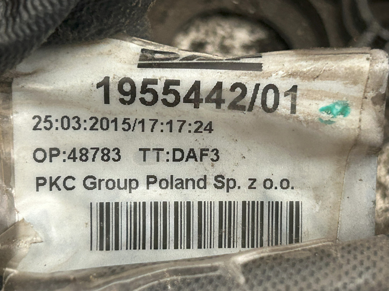 Výfukový systém DAF CF EURO 6 CATALYTIC CONVERTER WIRING HARNESS: obrázek 8