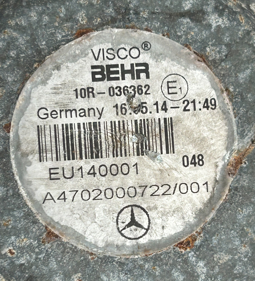 MERCEDES-BENZ VISCOT CLUTCH + FAN ACTROS MP4 - Ventilátor: obrázek 4 MERCEDES-BENZ VISCOT CLUTCH + FAN ACTROS MP4 - Ventilátor: obrázek 4