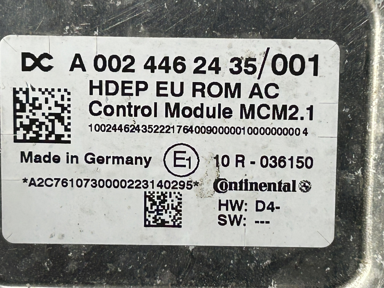 MERCEDES MCM 2.1 ACTROS MP4 OM 470 - Řídicí blok pro Nákladní auto: obrázek 3 MERCEDES MCM 2.1 ACTROS MP4 OM 470 - Řídicí blok pro Nákladní auto: obrázek 3