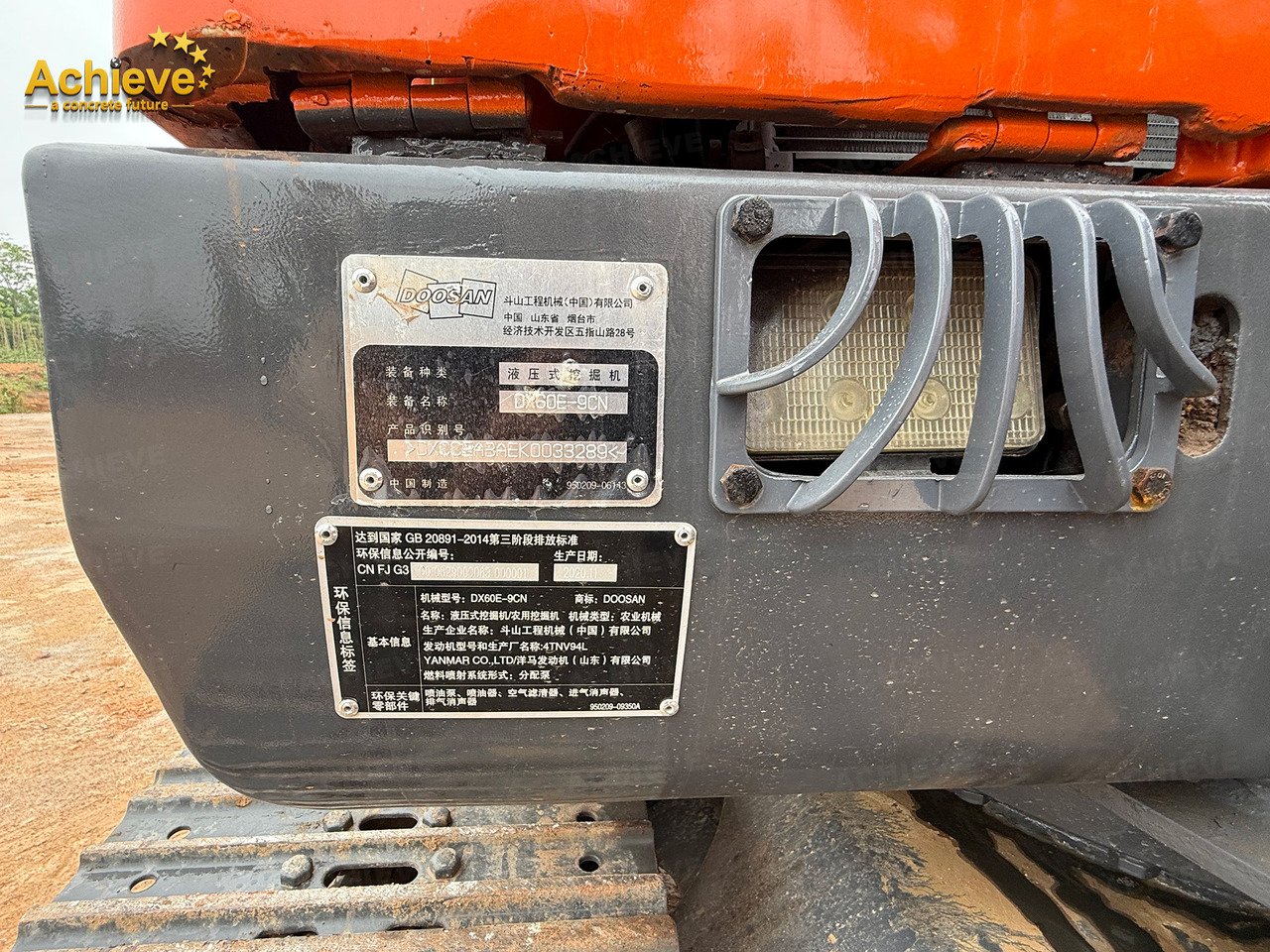 Pásové rýpadlo DOOSAN Diwanlun DX60-9 Excavator 38.9(52.1)/2100kW(HP) / rpm D24C 0.23m3 5700kg 4.2+2.8Ton 【ACHIEVE】 TOP CONDITION!!!: obrázek 21