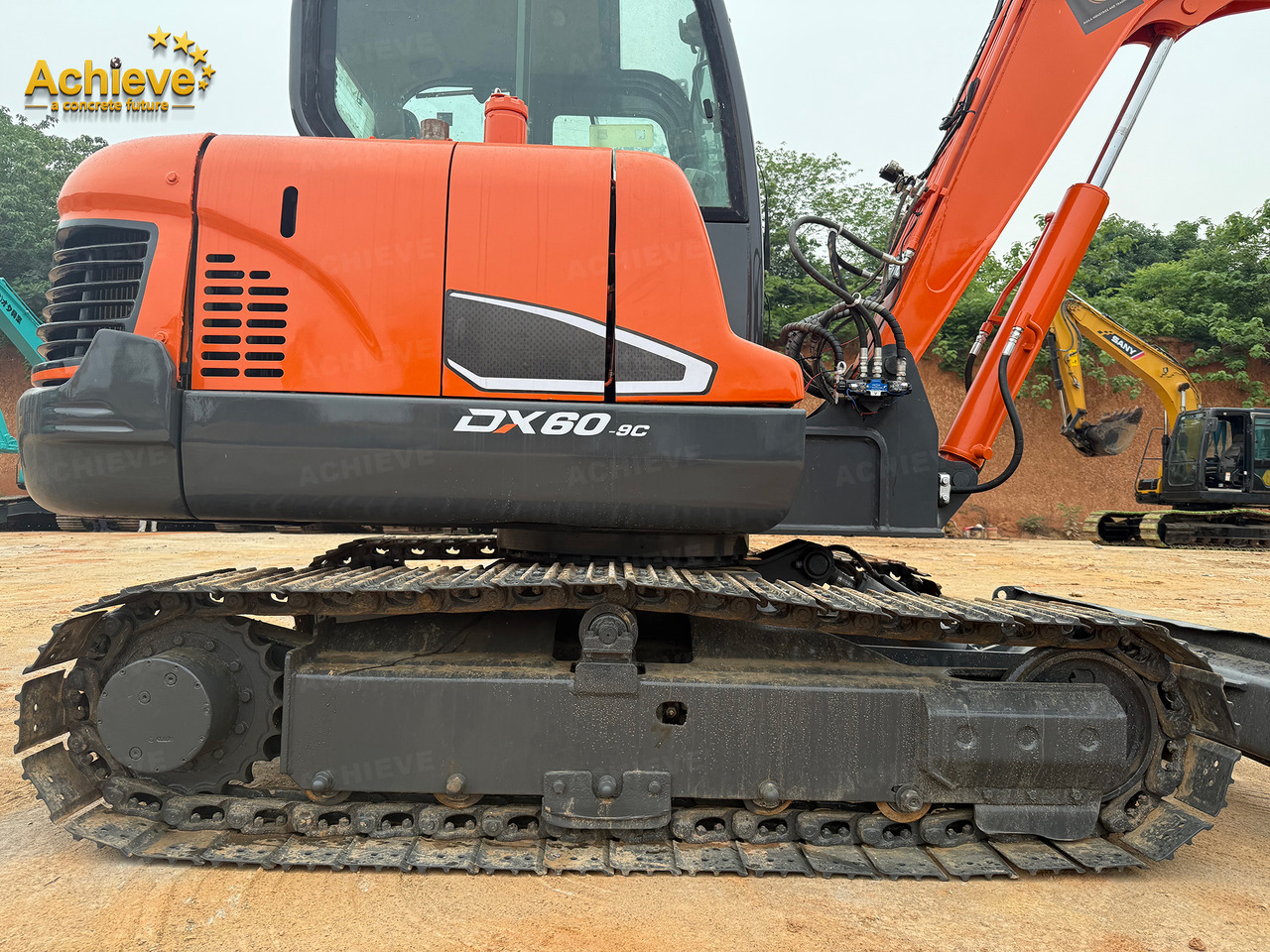 Pásové rýpadlo DOOSAN Diwanlun DX60-9 Excavator 38.9(52.1)/2100kW(HP) / rpm D24C 0.23m3 5700kg 4.2+2.8Ton 【ACHIEVE】 TOP CONDITION!!!: obrázek 10