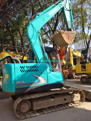 Second Hand Mini Hydraulic Excavator Kobelco Sk75 Excavator with Blade for Sale - Pásové rýpadlo: obrázek 1 Second Hand Mini Hydraulic Excavator Kobelco Sk75 Excavator with Blade for Sale - Pásové rýpadlo: obrázek 1