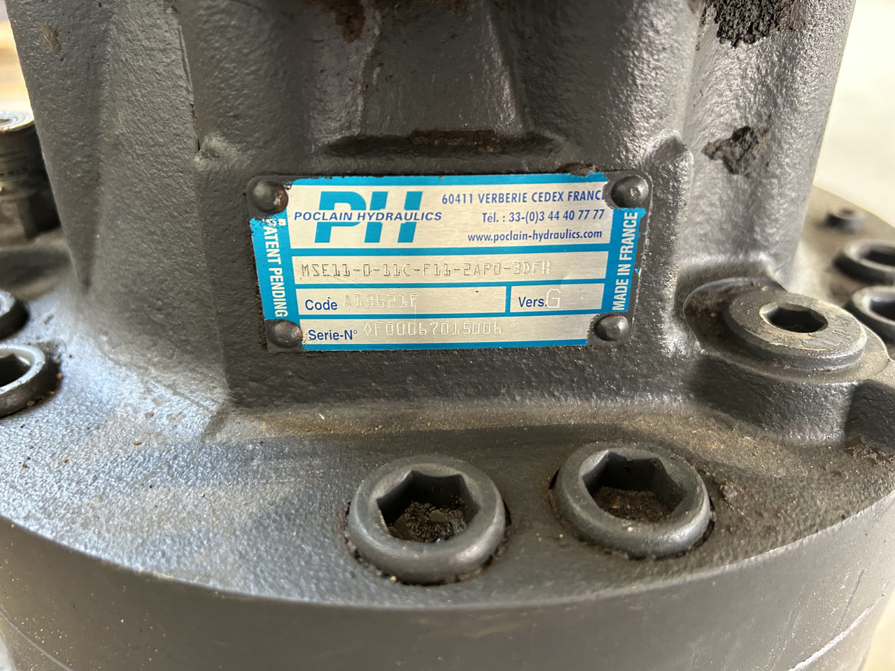 Poclain Hydraulics MSE-11 - Pohon otoče pro Kolesové rýpadlo: obrázek 3 Poclain Hydraulics MSE-11 - Pohon otoče pro Kolesové rýpadlo: obrázek 3