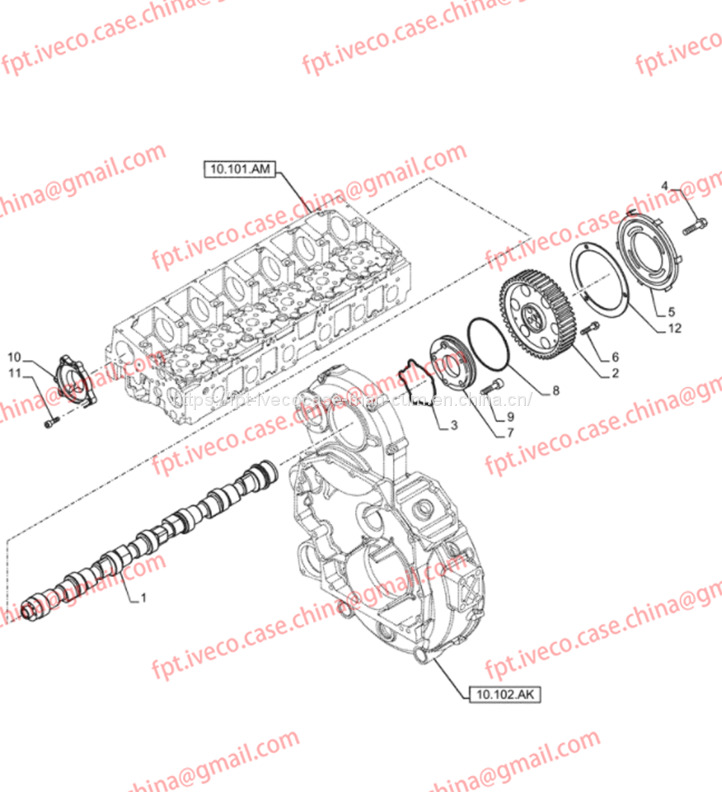 FPT IVECO CASE Cursor9 F2CFE614A*B041/F2CGE614F*V004 5802431166 Gear-Camshaft 504385208 - Rozvodový hřídel pro Nákladní auto: obrázek 3 FPT IVECO CASE Cursor9 F2CFE614A*B041/F2CGE614F*V004 5802431166 Gear-Camshaft 504385208 - Rozvodový hřídel pro Nákladní auto: obrázek 3