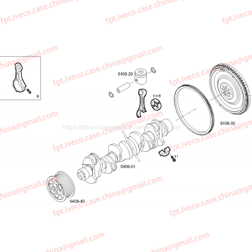 FPT IVECO CASE Cursor9Bus F2CFE612D*J231/F2CFE612A*J098 5802748674 connecting rod bearing shell 500054902/ 500054903 - Ložisko motoru pro Autobus: obrázek 1 FPT IVECO CASE Cursor9Bus F2CFE612D*J231/F2CFE612A*J098 5802748674 connecting rod bearing shell 500054902/ 500054903 - Ložisko motoru pro Autobus: obrázek 1