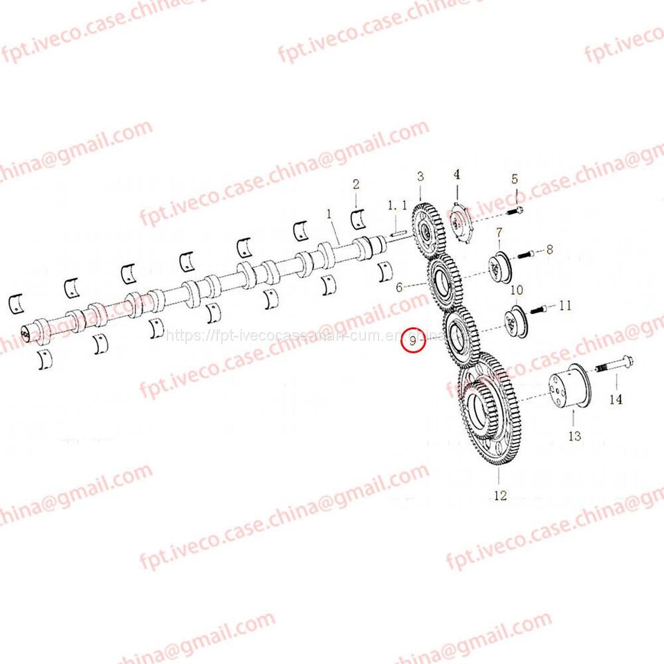 MAN D2066 Crankcase intermediate gear assembly 04505-5093 - Motor a díly pro Nákladní auto: obrázek 1 MAN D2066 Crankcase intermediate gear assembly 04505-5093 - Motor a díly pro Nákladní auto: obrázek 1