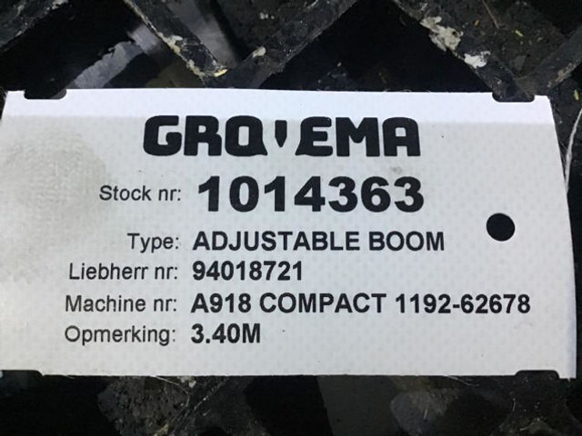 Liebherr Adjustable Boom 3,4 M - Karoserie a exteriér: obrázek 4 Liebherr Adjustable Boom 3,4 M - Karoserie a exteriér: obrázek 4