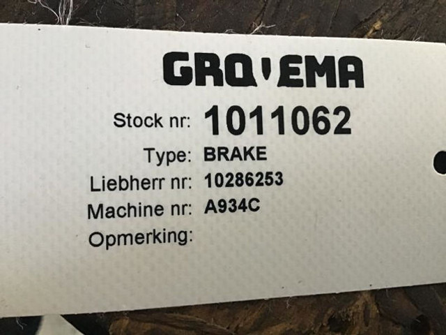 Liebherr Brake - Brzdové díly: obrázek 2 Liebherr Brake - Brzdové díly: obrázek 2
