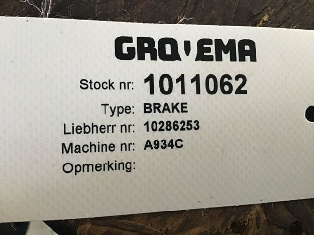 Liebherr Brake - Brzdové díly: obrázek 5 Liebherr Brake - Brzdové díly: obrázek 5