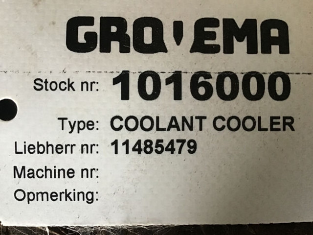 Liebherr Coolant Cooler - Chladič: obrázek 2 Liebherr Coolant Cooler - Chladič: obrázek 2