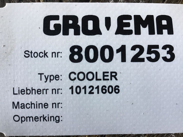 Liebherr Cooler - Chladič oleje: obrázek 2 Liebherr Cooler - Chladič oleje: obrázek 2