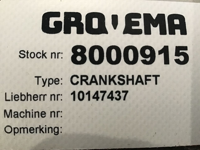Liebherr Crankshaft - Zalomený hřídel: obrázek 3 Liebherr Crankshaft - Zalomený hřídel: obrázek 3