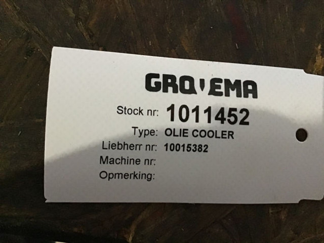 Liebherr Oilcooler - Chladič oleje: obrázek 4 Liebherr Oilcooler - Chladič oleje: obrázek 4