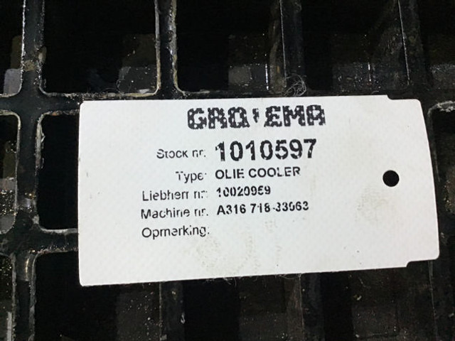 Liebherr Oilcooler - Chladič oleje: obrázek 3 Liebherr Oilcooler - Chladič oleje: obrázek 3