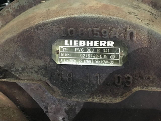 Liebherr PVG 300 B 341 - Čerpadlo hydraulického zesilovače: obrázek 2 Liebherr PVG 300 B 341 - Čerpadlo hydraulického zesilovače: obrázek 2