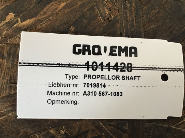 Liebherr Propeller Shaft - Poloosa: obrázek 5 Liebherr Propeller Shaft - Poloosa: obrázek 5