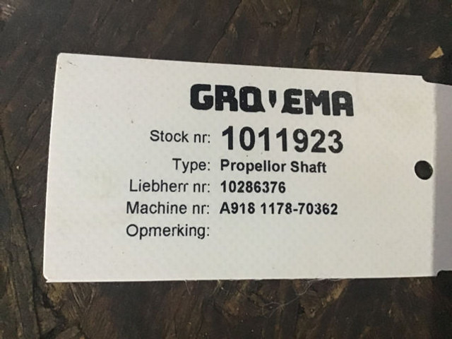 Liebherr Propellor Shaft - Poloosa: obrázek 5 Liebherr Propellor Shaft - Poloosa: obrázek 5