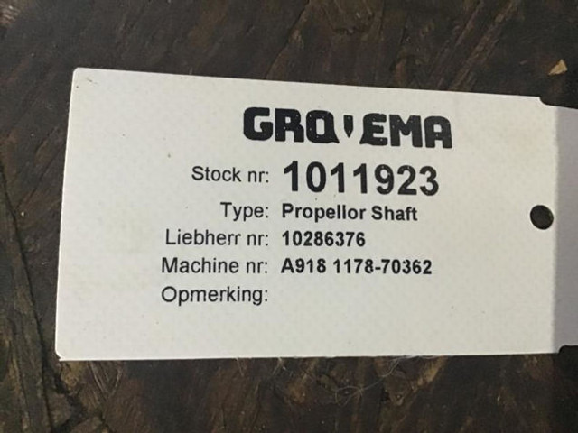 Liebherr Propellor Shaft - Poloosa: obrázek 2 Liebherr Propellor Shaft - Poloosa: obrázek 2