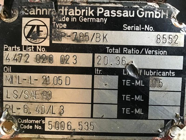 ZF Final Drive - Podvěs: obrázek 4 ZF Final Drive - Podvěs: obrázek 4