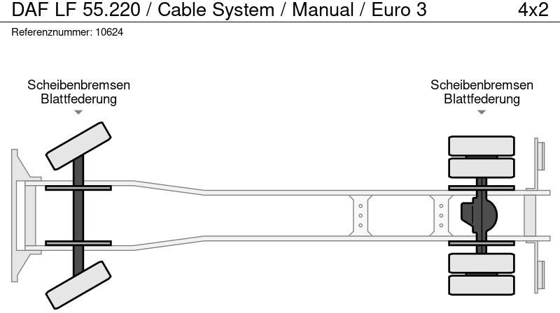 Nákladní auto - kabelový systém DAF LF 55.220 / Cable System / Manual / Euro 3: obrázek 13