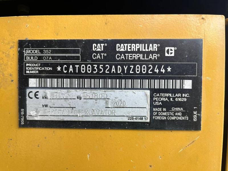 Cat !!SOLD !! 352-07A - Pásové rýpadlo: obrázek 5 Cat !!SOLD !! 352-07A - Pásové rýpadlo: obrázek 5