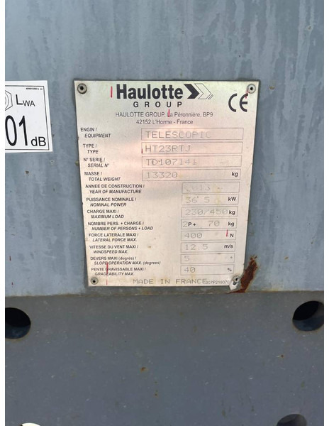 Haulotte HT 23 RTJ - Teleskopická plošina: obrázek 5 Haulotte HT 23 RTJ - Teleskopická plošina: obrázek 5