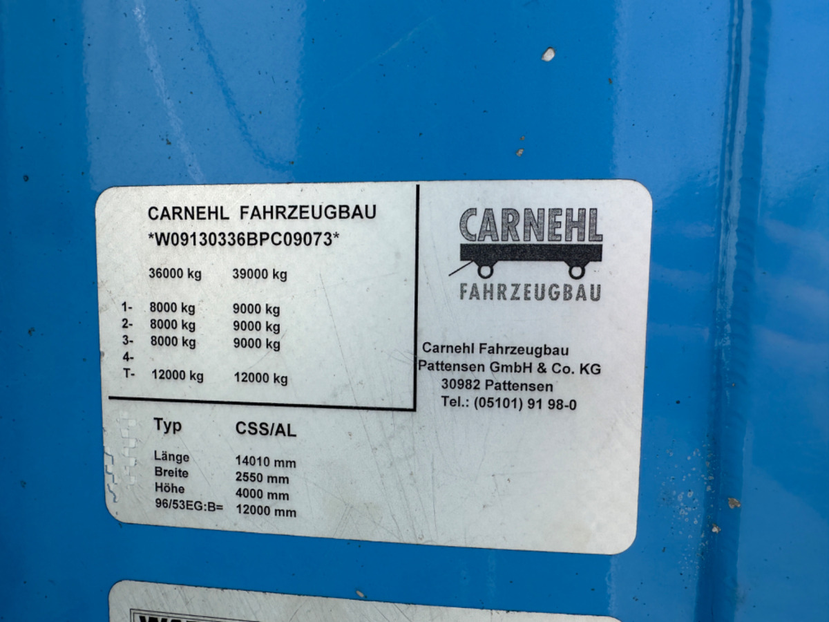 CARNEHL CSS/AL 93m3 - Skříňový návěs: obrázek 3 CARNEHL CSS/AL 93m3 - Skříňový návěs: obrázek 3