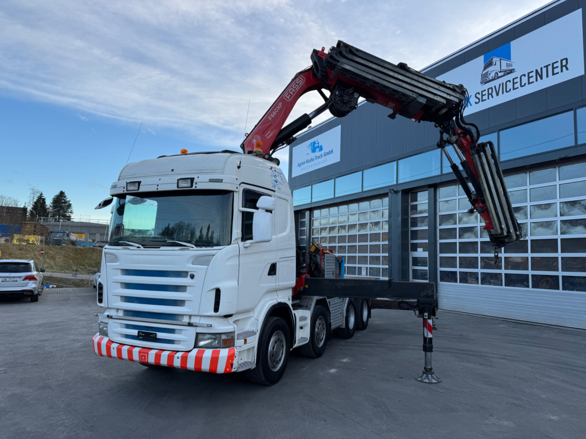 SCANIA R480 8x4 Fassi 660 SZM/Pritsche - Auto s hydraulickou rukou: obrázek 1 SCANIA R480 8x4 Fassi 660 SZM/Pritsche - Auto s hydraulickou rukou: obrázek 1