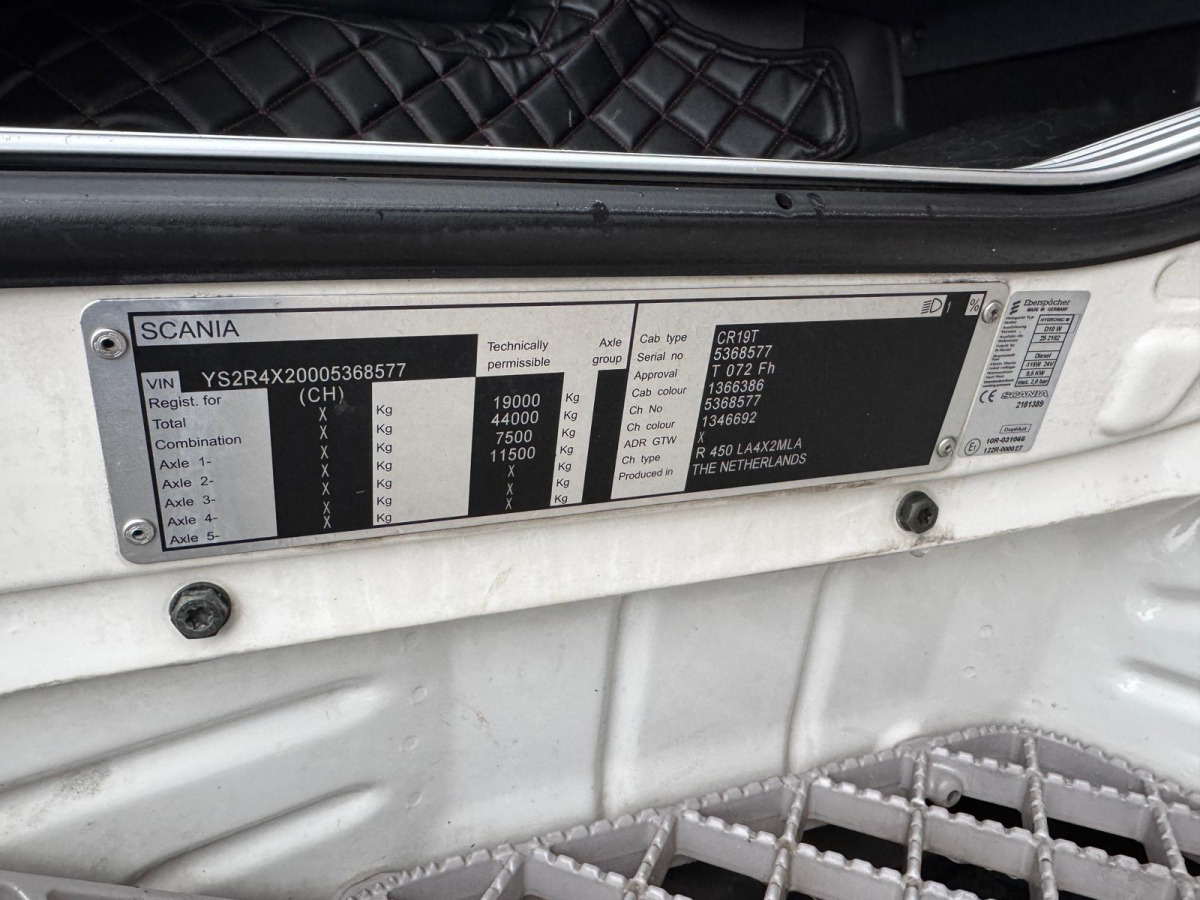 Tahač SCANIA R450 4x2 1000L Tanks No EGR: obrázek 14 Tahač SCANIA R450 4x2 1000L Tanks No EGR: obrázek 14