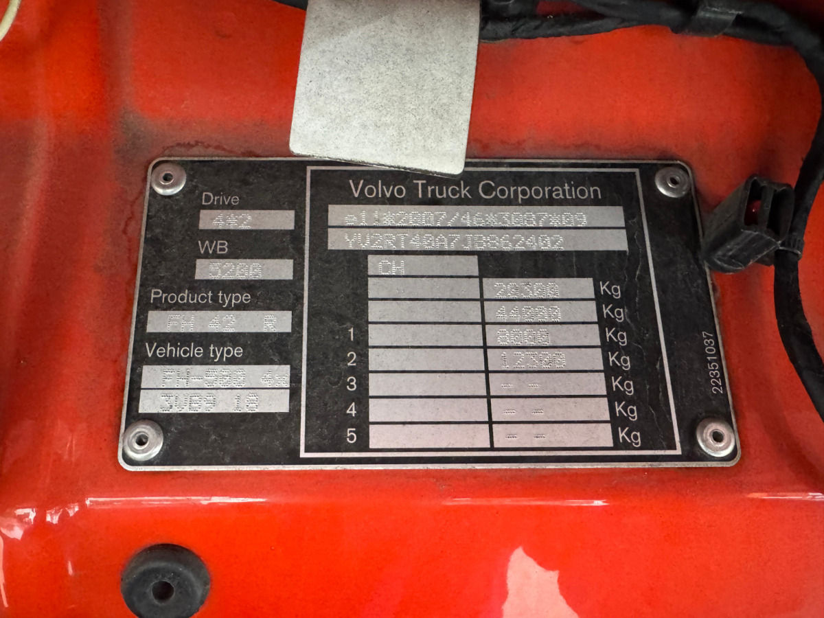 Plachtový nákladní auto VOLVO FH-500 4x2 3-Meter Innenhöhe: obrázek 17 Plachtový nákladní auto VOLVO FH-500 4x2 3-Meter Innenhöhe: obrázek 17