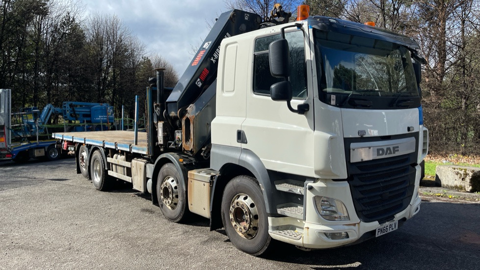 DAF CF 460 - Nákladní automobil valníkový/ Plošinový, Auto s hydraulickou rukou: obrázek 1 DAF CF 460 - Nákladní automobil valníkový/ Plošinový, Auto s hydraulickou rukou: obrázek 1