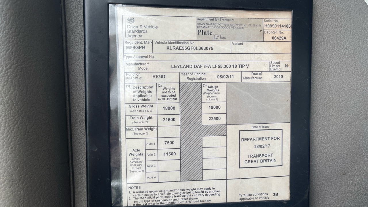 Nákladní automobil valníkový/ Plošinový, Auto s hydraulickou rukou DAF LF 55.300: obrázek 11