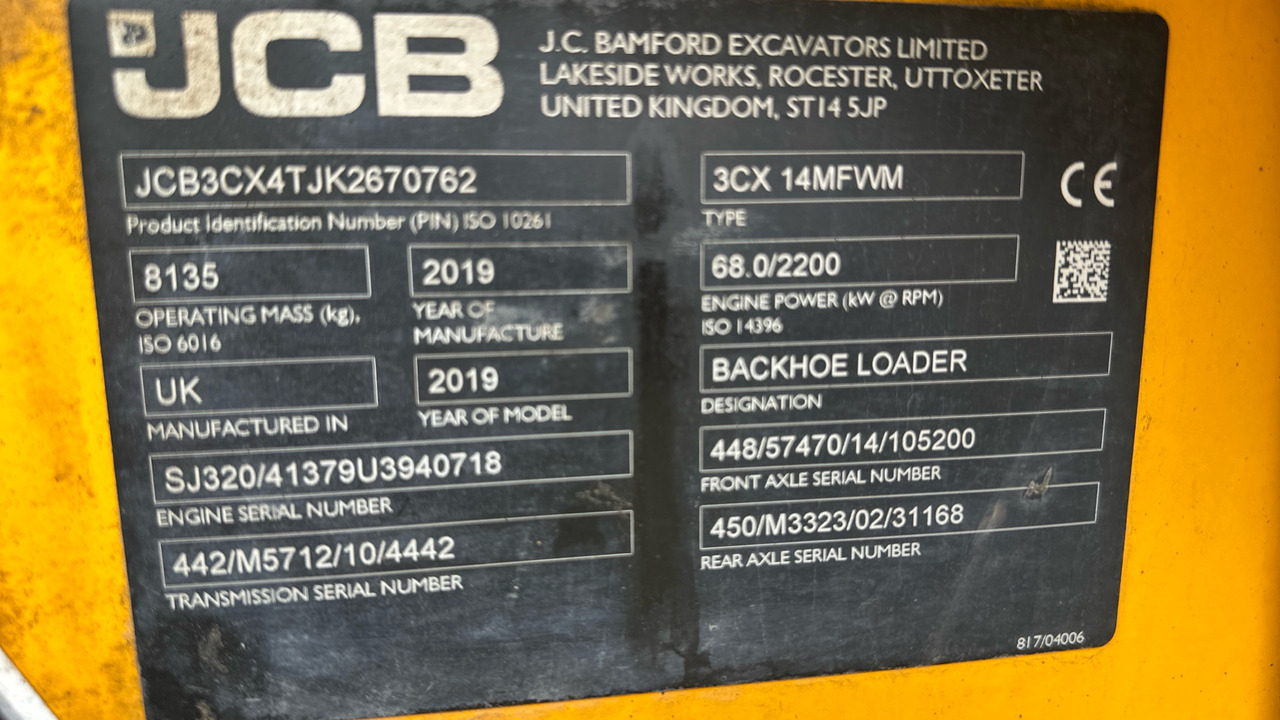 JCB 3CX - Rýpadlo-nakladač: obrázek 4 JCB 3CX - Rýpadlo-nakladač: obrázek 4