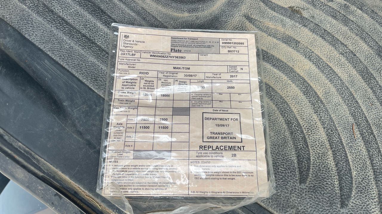 Nákladní automobil valníkový/ Plošinový, Auto s hydraulickou rukou Man TGM 18.250: obrázek 11