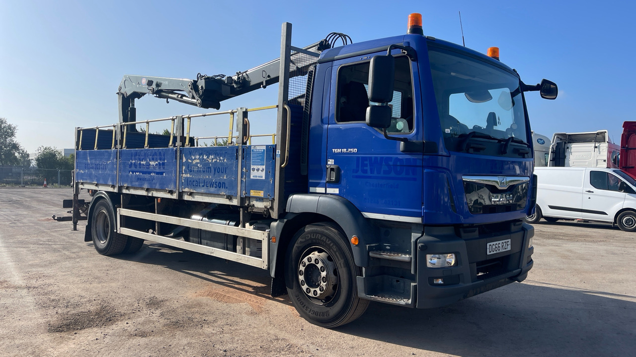 Man TGM 18.250 - Nákladní automobil valníkový/ Plošinový, Auto s hydraulickou rukou: obrázek 1 Man TGM 18.250 - Nákladní automobil valníkový/ Plošinový, Auto s hydraulickou rukou: obrázek 1