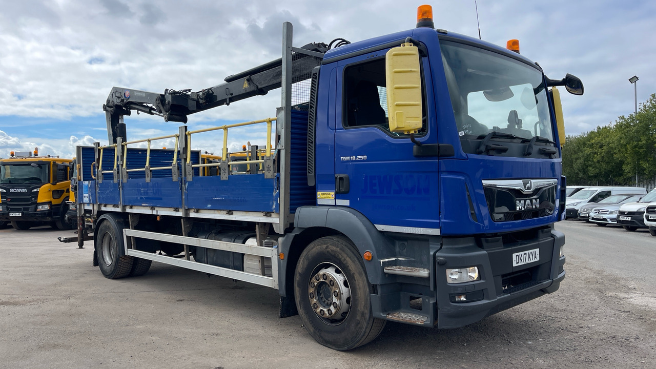 Man TGM 18.250 - Nákladní automobil valníkový/ Plošinový, Auto s hydraulickou rukou: obrázek 1 Man TGM 18.250 - Nákladní automobil valníkový/ Plošinový, Auto s hydraulickou rukou: obrázek 1