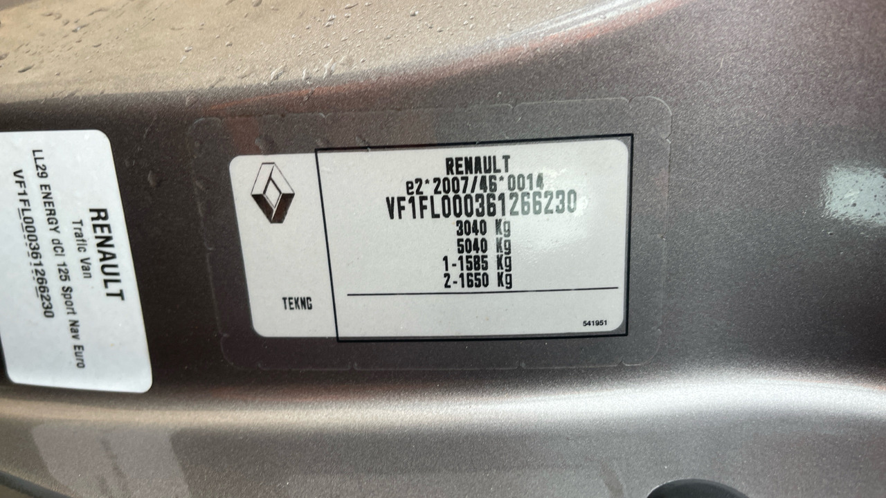 Malá dodávka Renault Trafic LL29 1.6 DCI 125PS: obrázek 11 Malá dodávka Renault Trafic LL29 1.6 DCI 125PS: obrázek 11