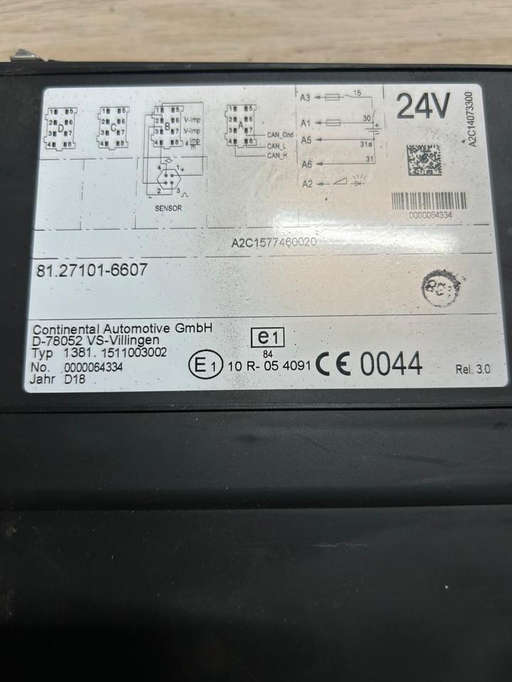 MAN EURO 6 Tachograph 81.27101-6607 - Tachograf: obrázek 5 MAN EURO 6 Tachograph 81.27101-6607 - Tachograf: obrázek 5