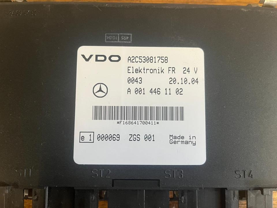 Mercedes-Benz VDO Elektronik FR Steuergerät A0014461102 - Řídicí blok pro Nákladní auto: obrázek 3 Mercedes-Benz VDO Elektronik FR Steuergerät A0014461102 - Řídicí blok pro Nákladní auto: obrázek 3